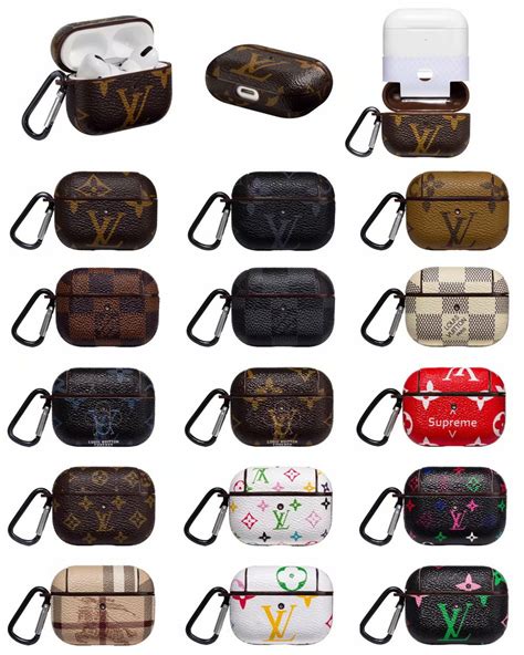 brown lv louis vuitton luxury high end airpods case